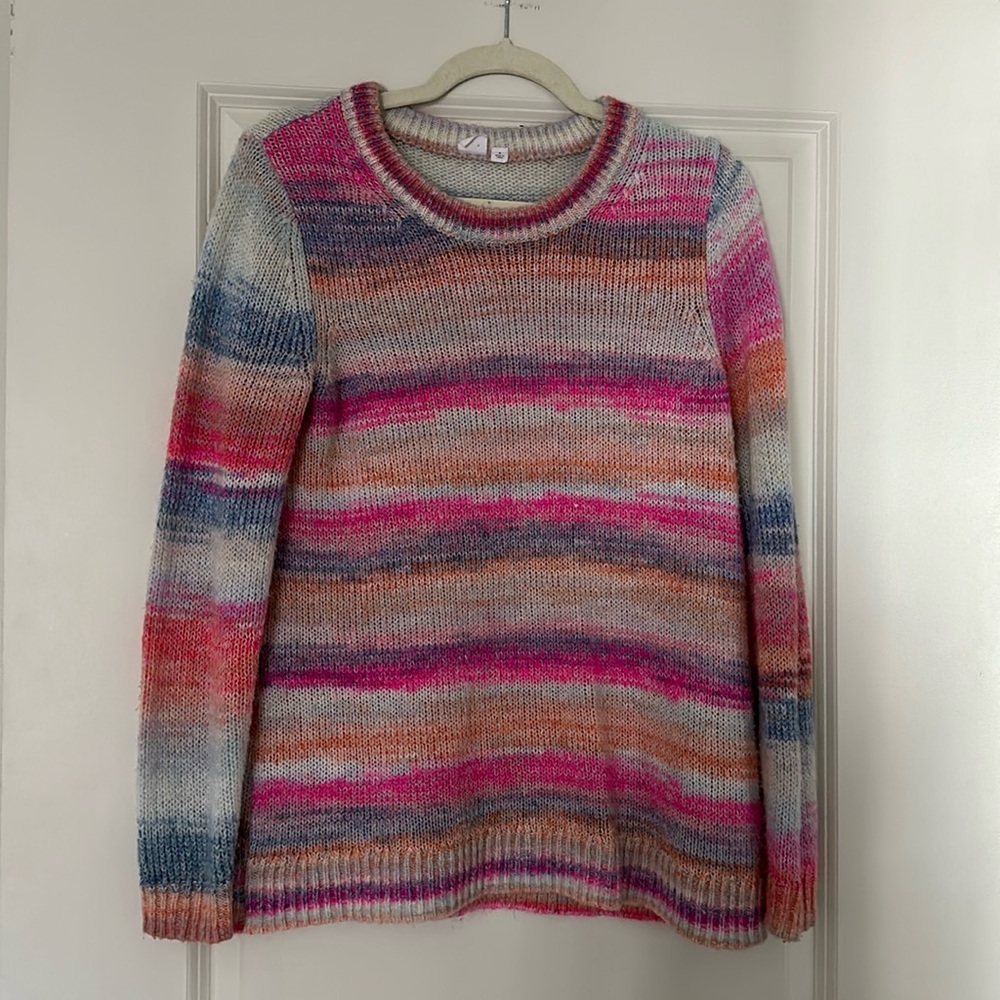🌸 GAP Forever Cozy Tunic Sweater – Pink Multi Spacedye